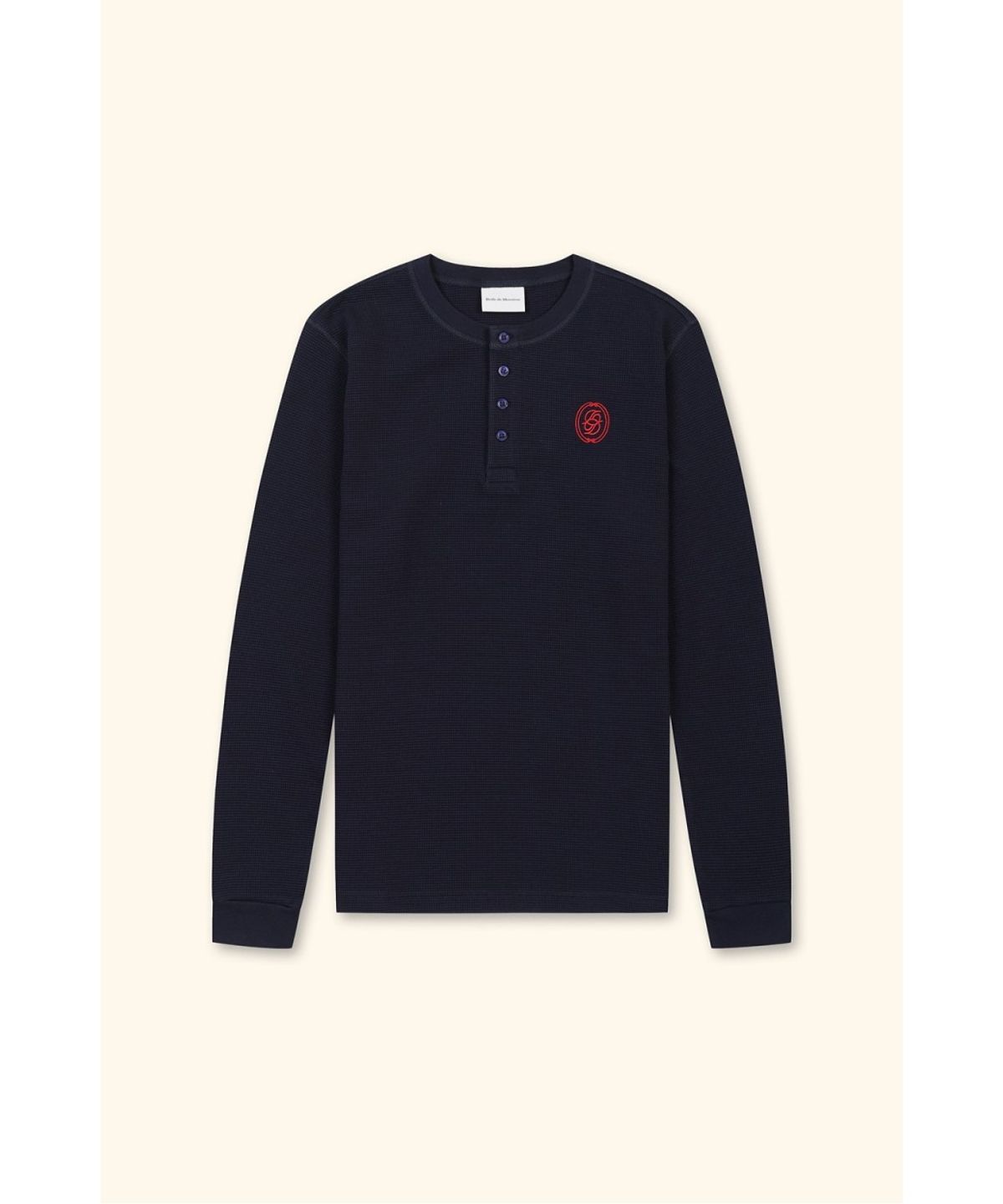 드롤드무슈(DROLE DE MONSIEUR) D Mirror Waffle Longsleeve T-Shirt D0TBW26105NYX
