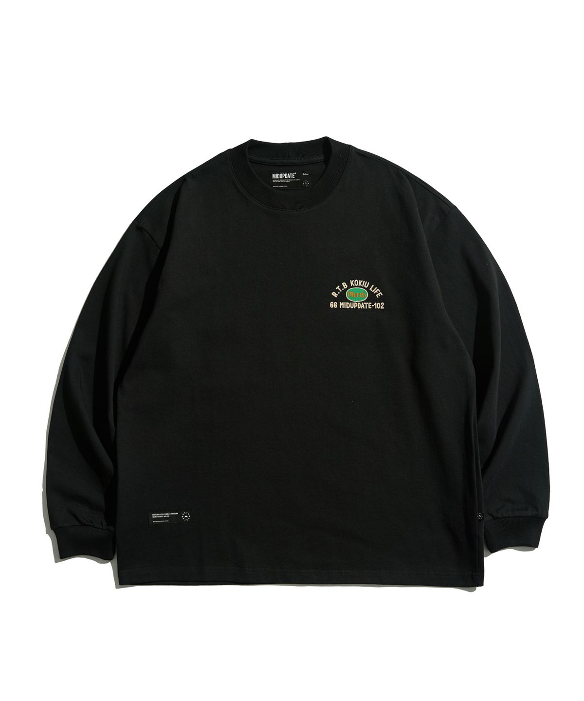 미드업데이트(MIDUPDATE) Essential Cotton Long Sleeve T-Shirt_BLK