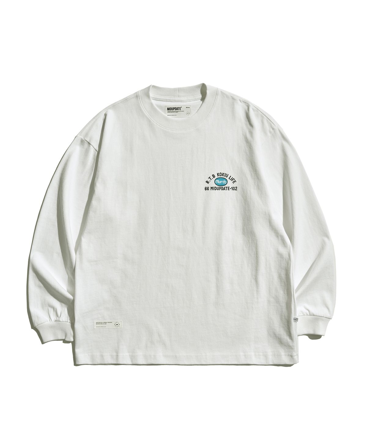 미드업데이트(MIDUPDATE) Essential Cotton Long Sleeve T-Shirt_WH