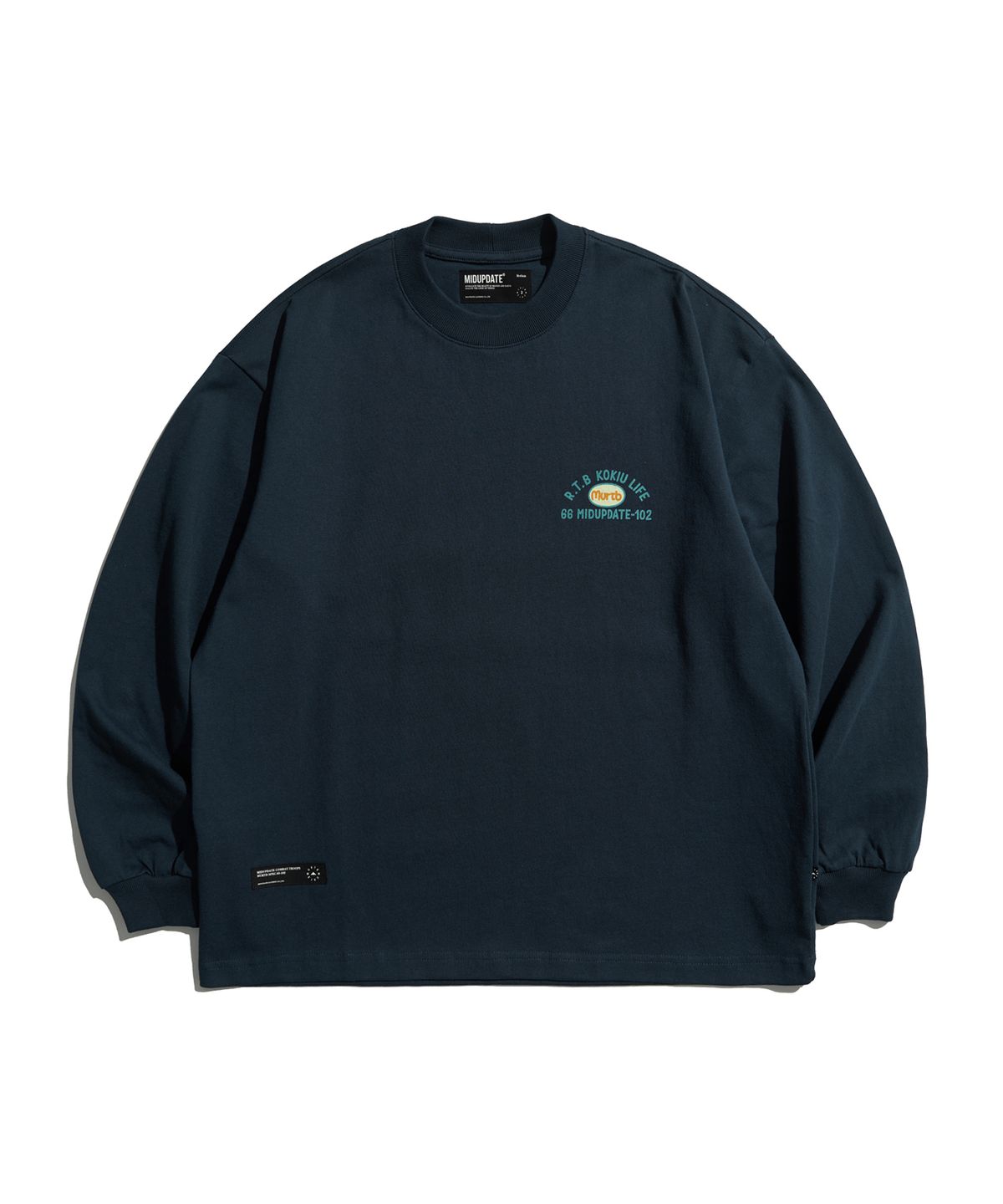미드업데이트(MIDUPDATE) Essential Cotton Long Sleeve T-Shirt_BL