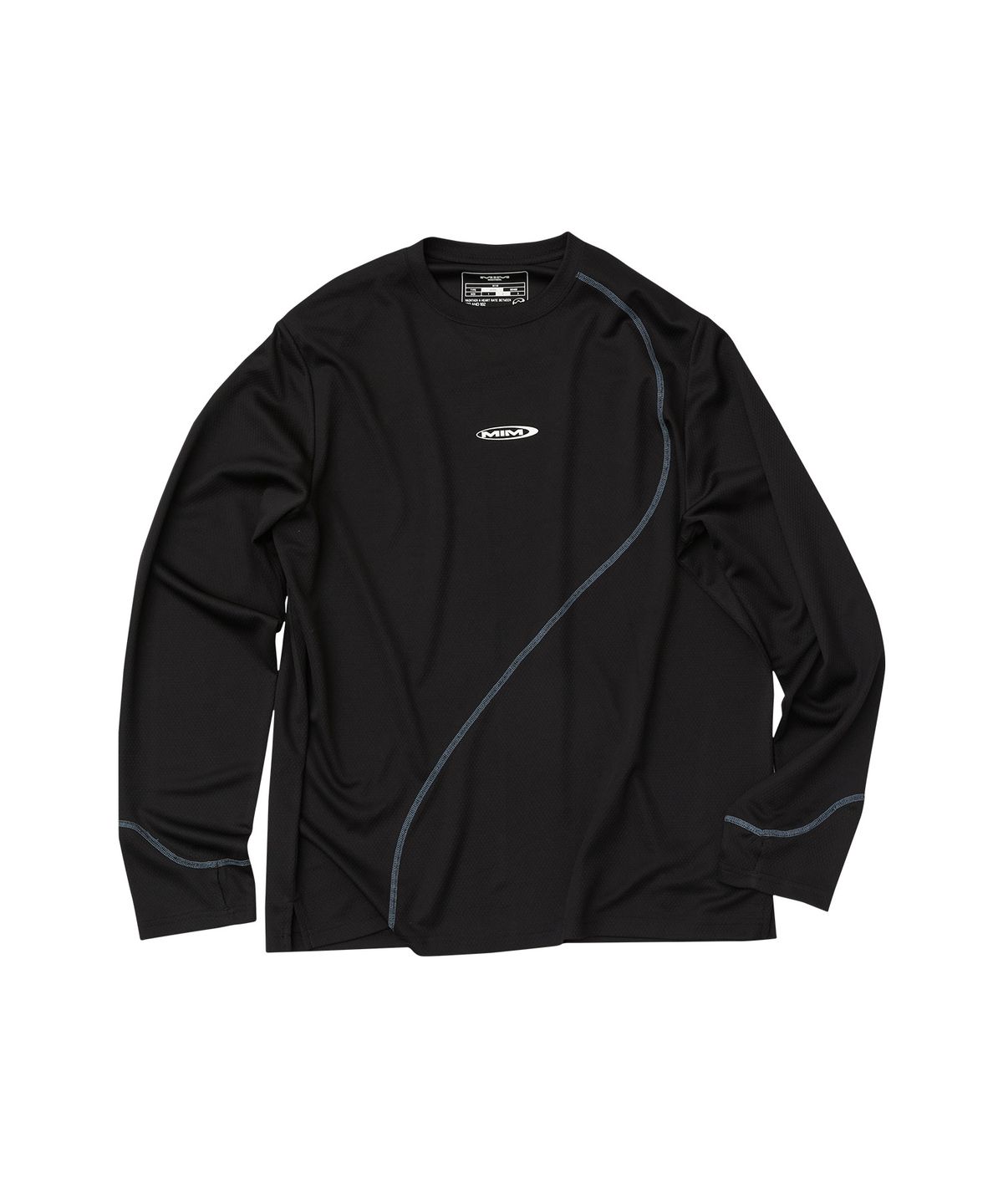 엠아이엠(MIM) CURVE SEAM LONG SLEE_Black