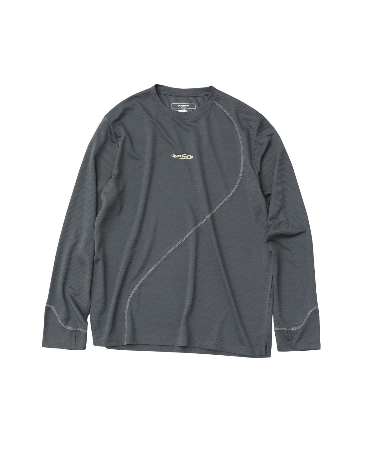 엠아이엠(MIM) CURVE SEAM LONG SLEE_Charcoal Grey