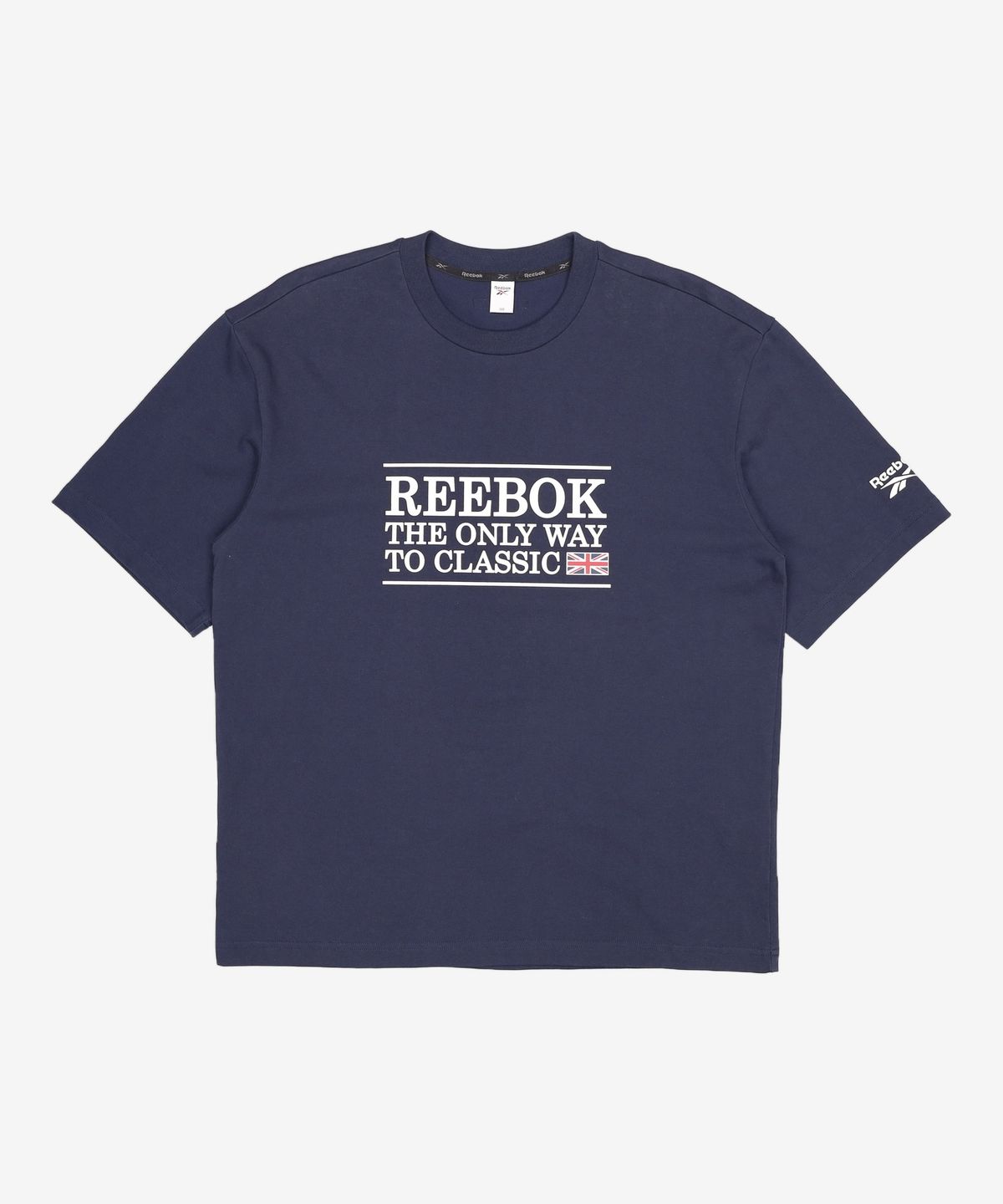 리복(REEBOK) 클래식레터 티셔츠 - 블랙 100