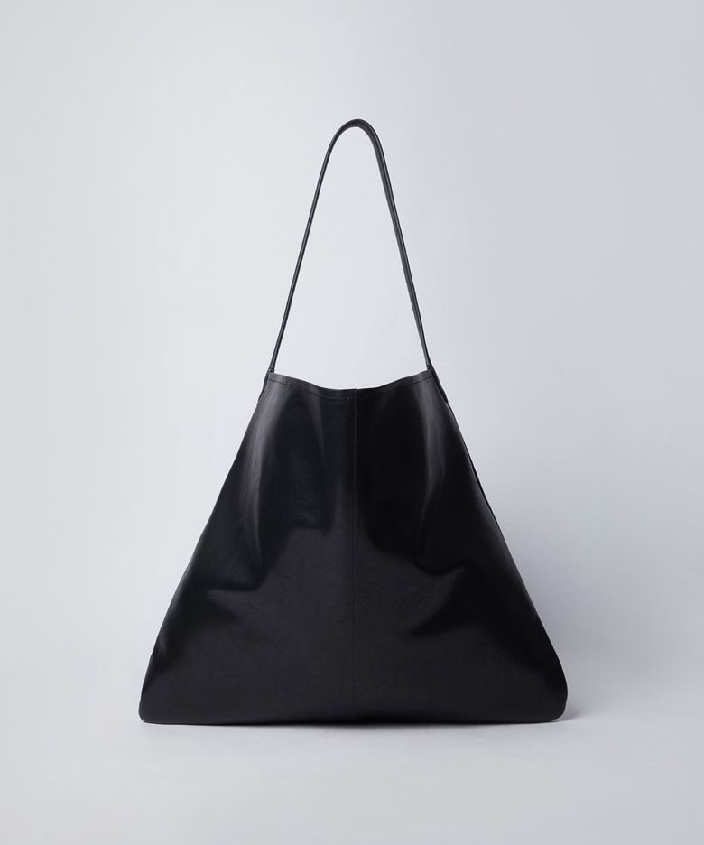 COW HIDE ARCHI 토트 백 BLACK