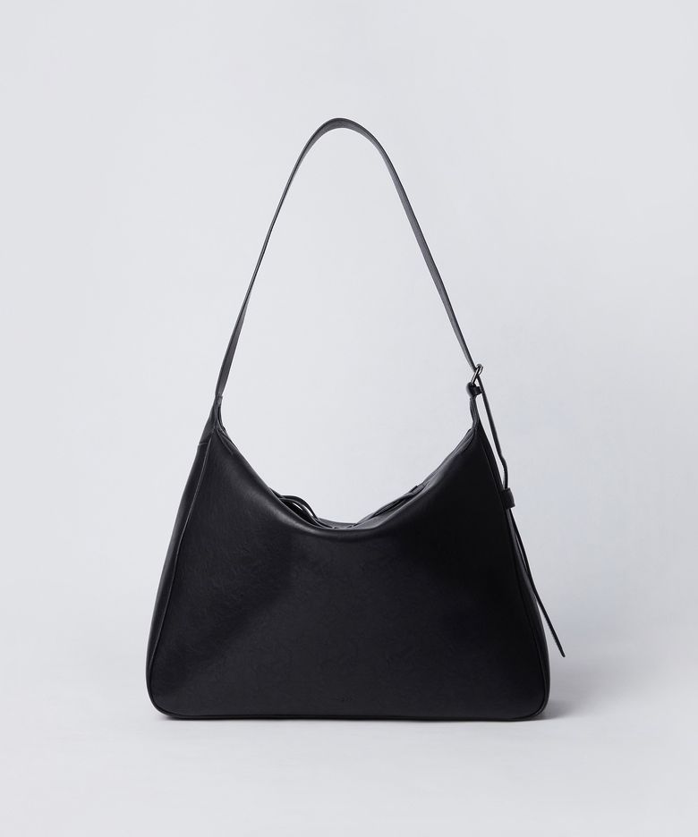 COW HIDE ARCHI 숄더 백 BLACK
