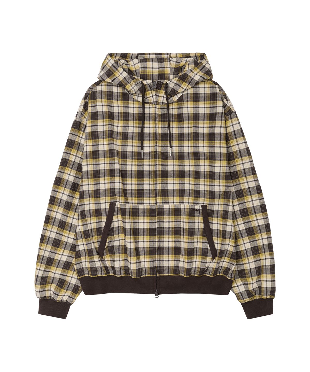 아메스 월드와이드(AMES-WORLDWIDE) CHECK HOODED WINDBREAKER YELLOW
