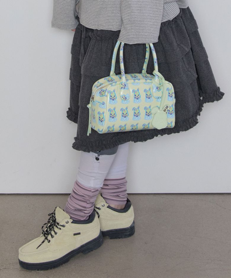 Patent Graphic Mini Bag [Lime]