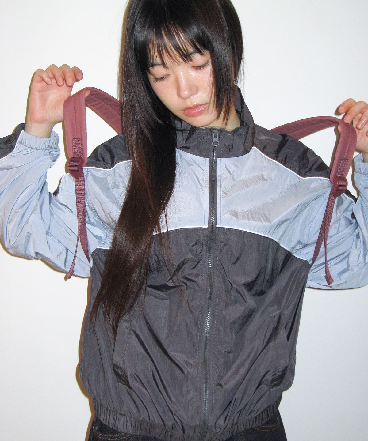 아메스 월드와이드(AMES-WORLDWIDE) CASUAL BLOCK WINDBREAKER SKY BLUE