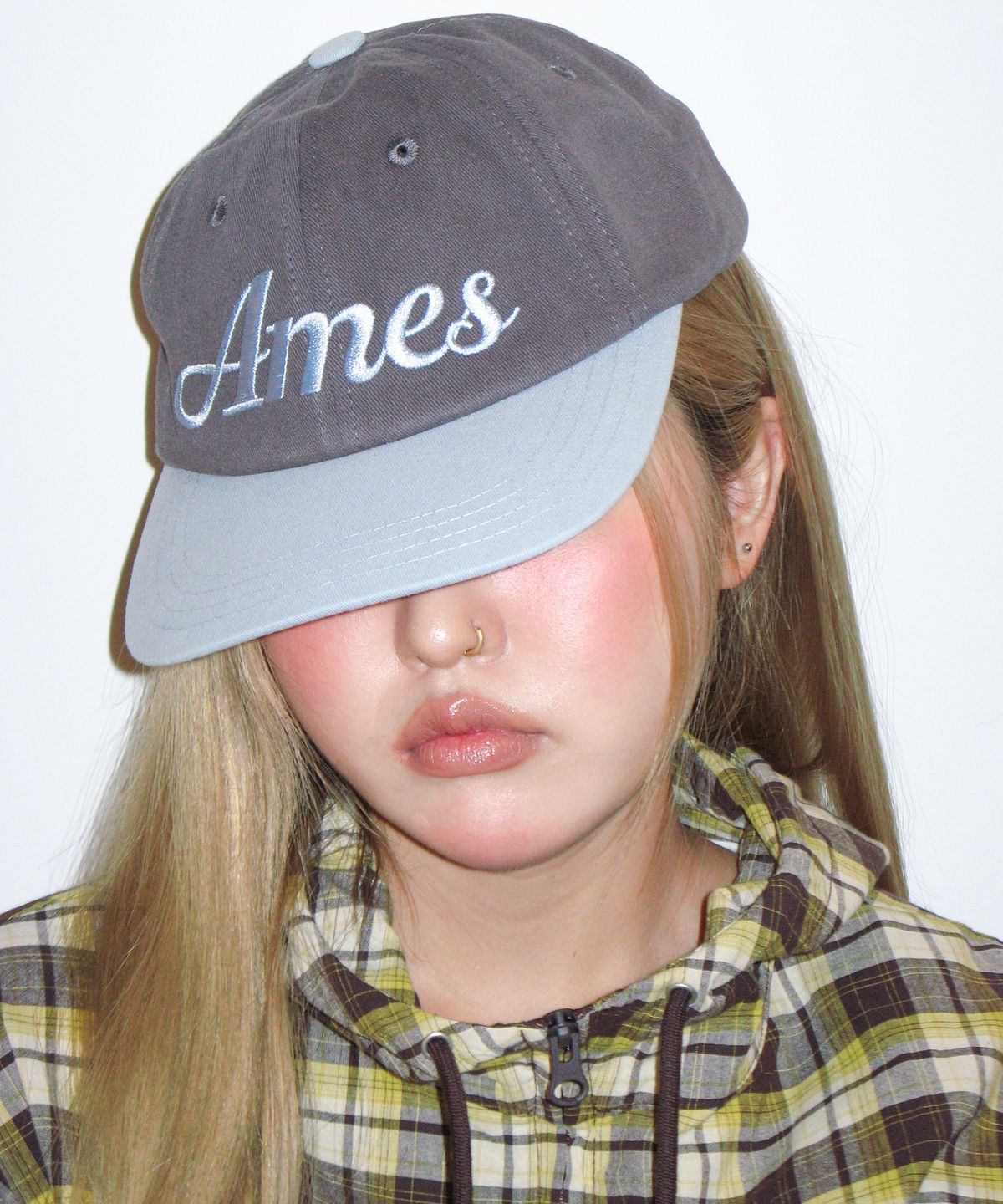 아메스 월드와이드(AMES-WORLDWIDE) STANDARD LOGO BALL CAP CHARCOAL