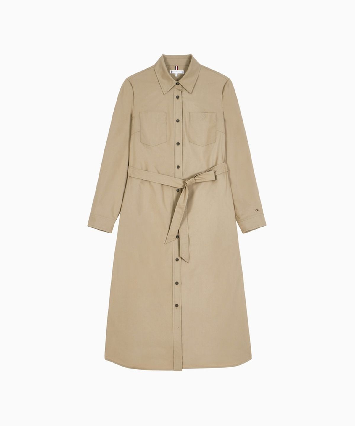 타미힐피거(TOMMY HILFIGER) 자수 패치 포켓 셔츠 원피스 (T22G6WOP301WL1W30)