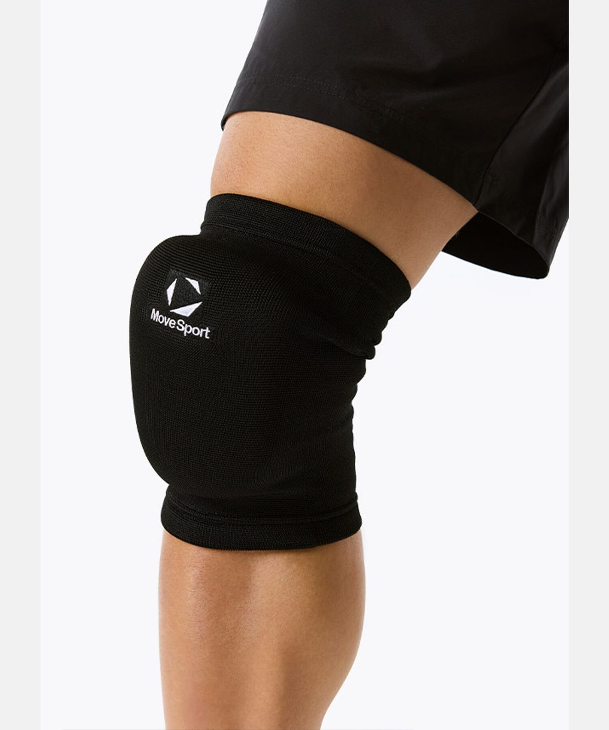 무브스포츠 바이 데상트(MOVESPORT BY DESCENTE) 무릎 서포터 (24cm) 블랙 화이트 VS113VSU12