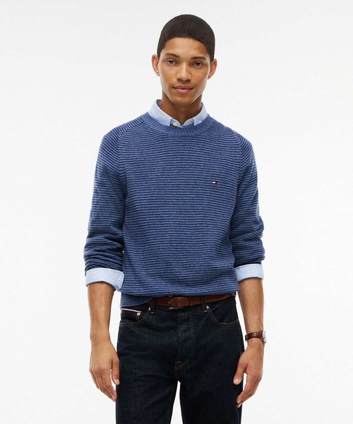 타미힐피거(TOMMY HILFIGER) 울 크루넥 스웨터 (T12G7KPO250MT10BB)