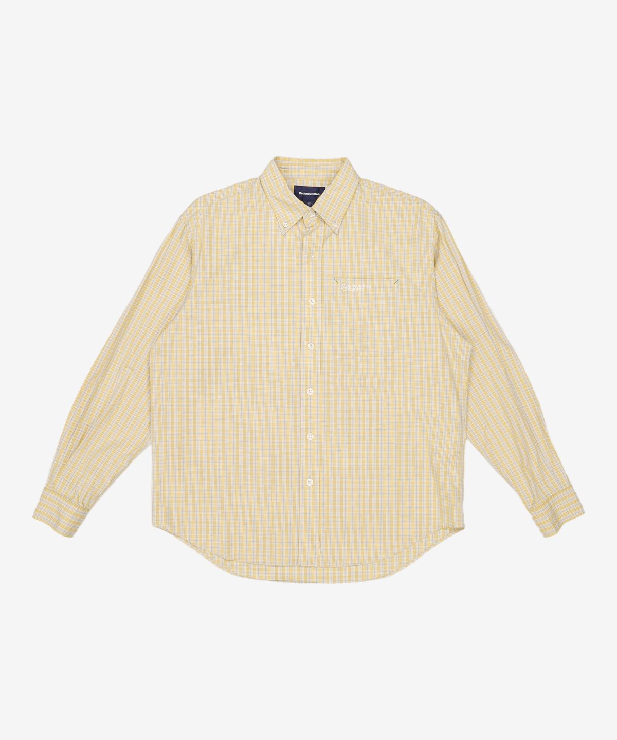 디스이즈네버댓(THISISNEVERTHAT) Washed Check Shirt Yellow S