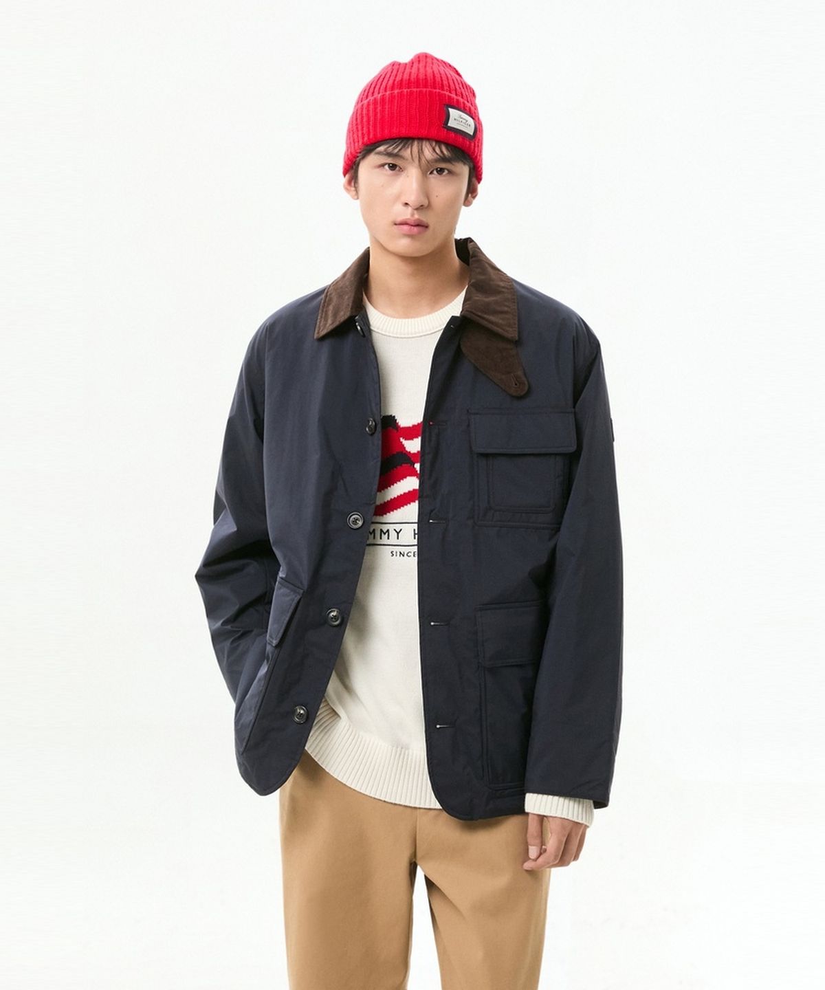 타미힐피거(TOMMY HILFIGER) 서플러스 패딩 반 자켓 (T12G7WOT540MT1DW5)