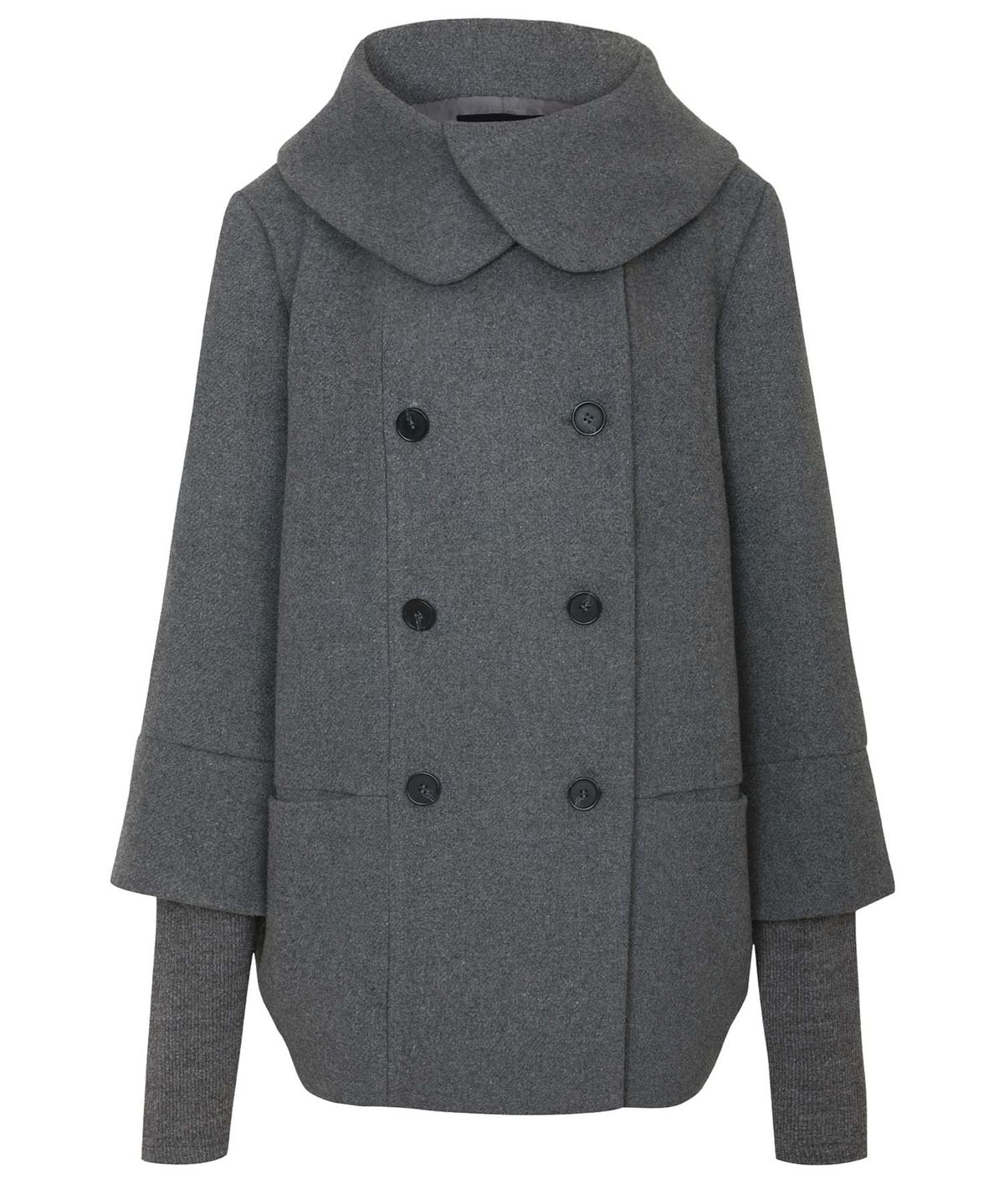 플레어업(FLAREUP) Layered Double Wool Coat (FL-060_Gray)