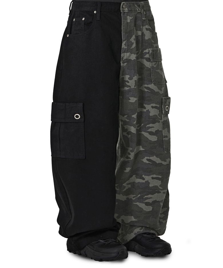HYBRID CARGO WIDE VOLUME PANTS - BLACK