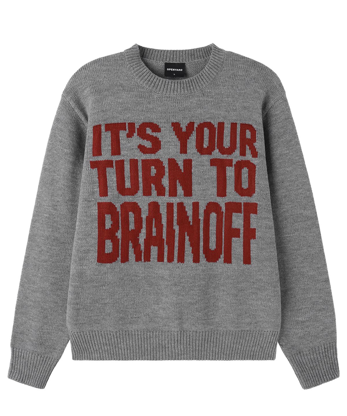 오픈야드(오와이)(OPENYARD(OY)) BRAIN OFF KNIT - MELANGE