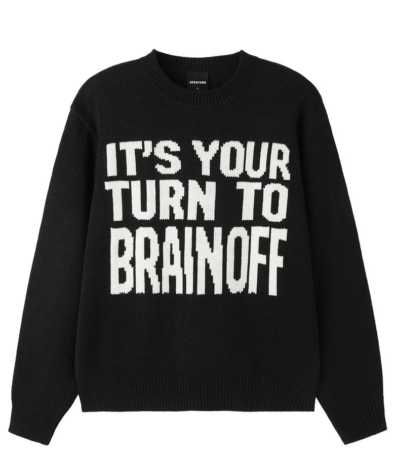 BRAIN OFF KNIT - BLACK