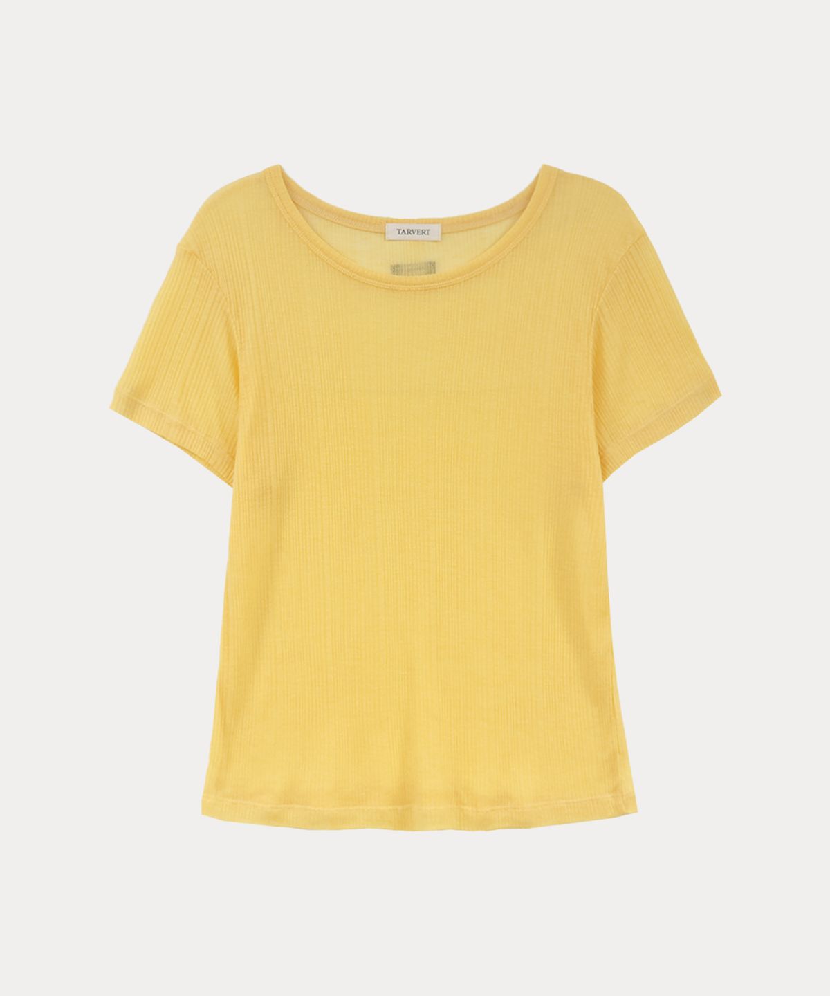 타버트(TARVERT) Moibi Tencel Wool T-Shirt - Yellow