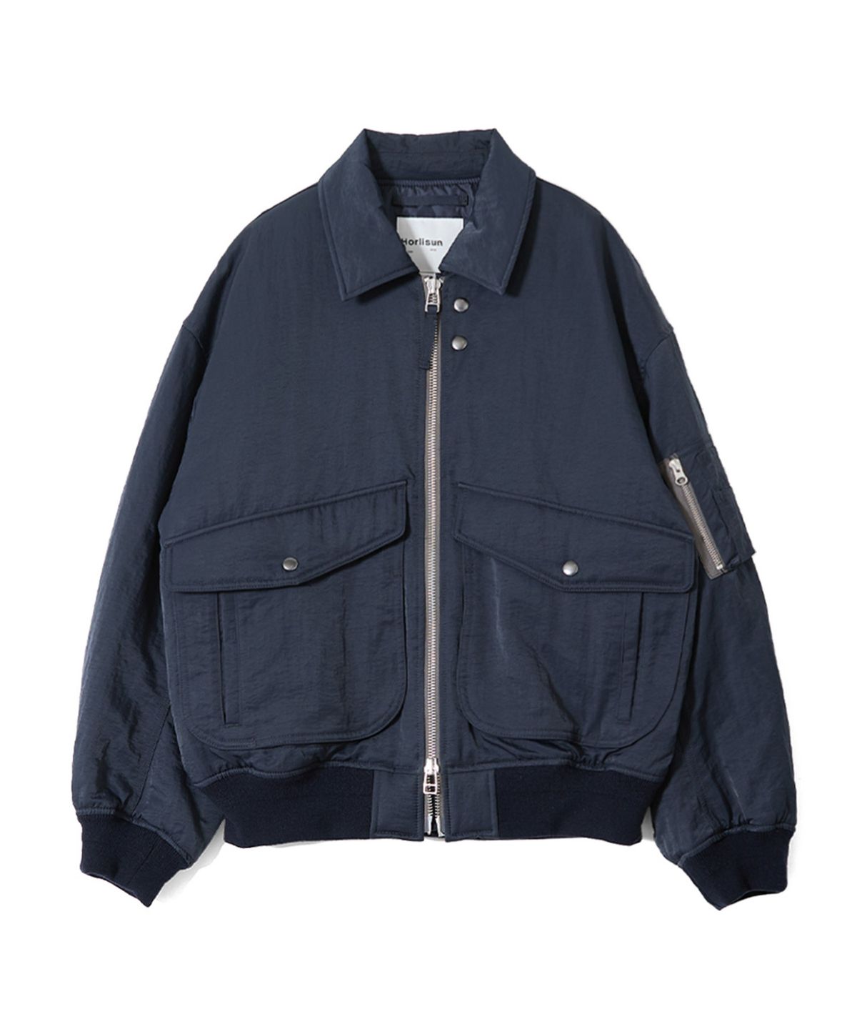 홀리선(HORLISUN) Airborne Nylon Padding Jacket Navy
