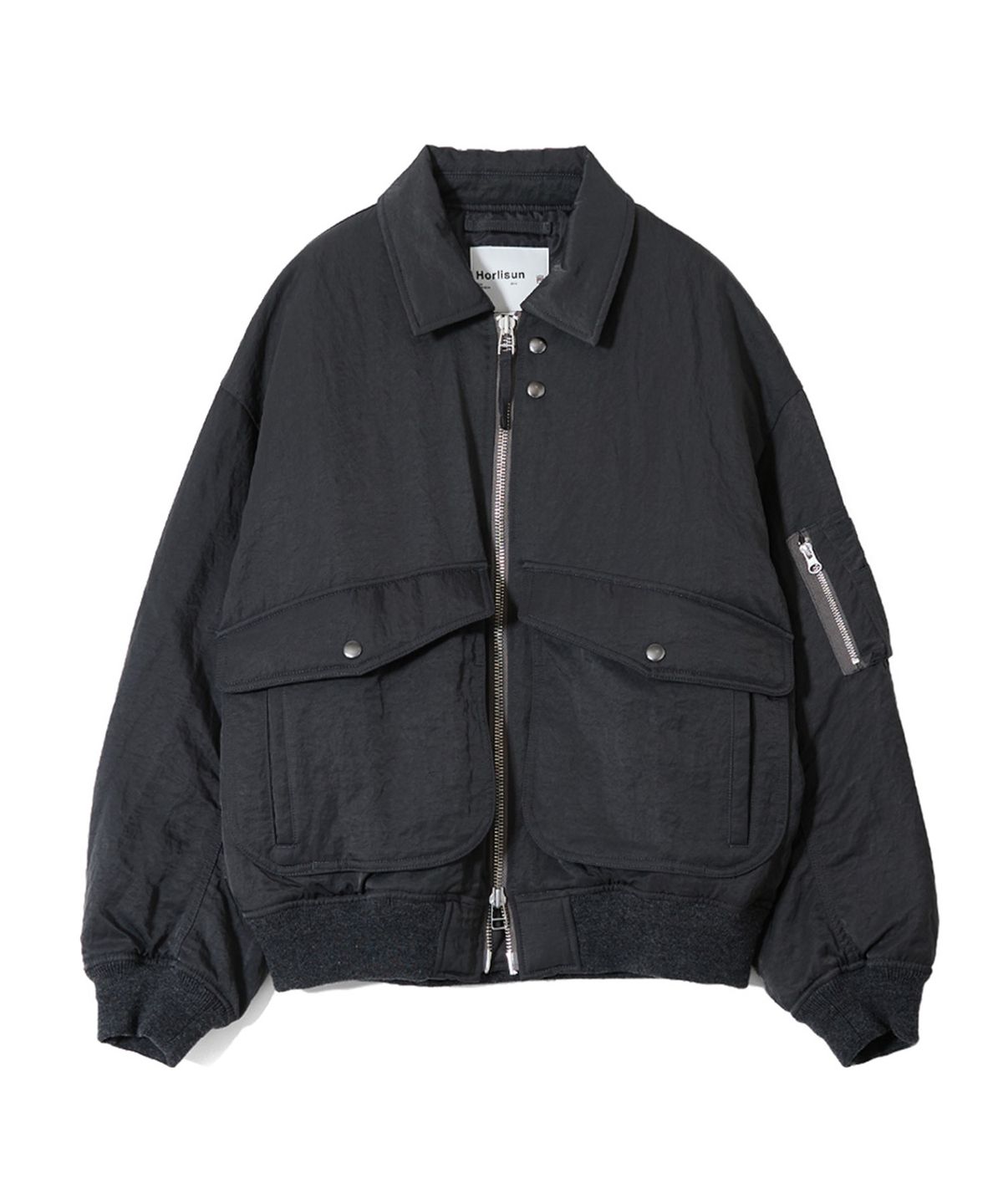 홀리선(HORLISUN) Airborne Nylon Padding Jacket Charcoal