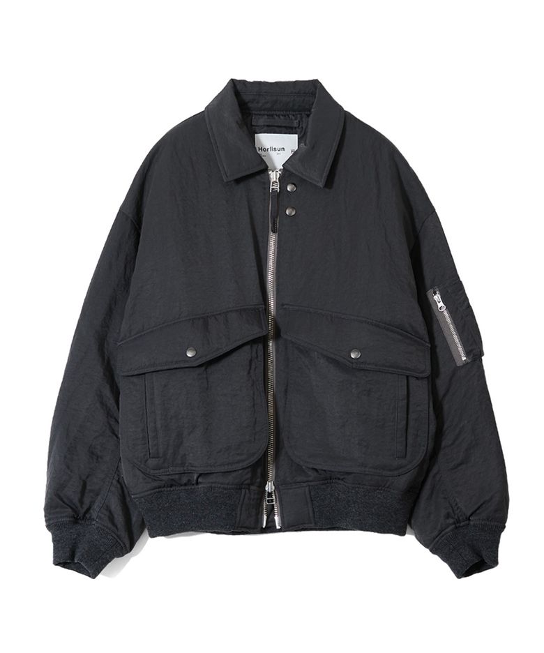 Airborne Nylon Padding Jacket Charcoal