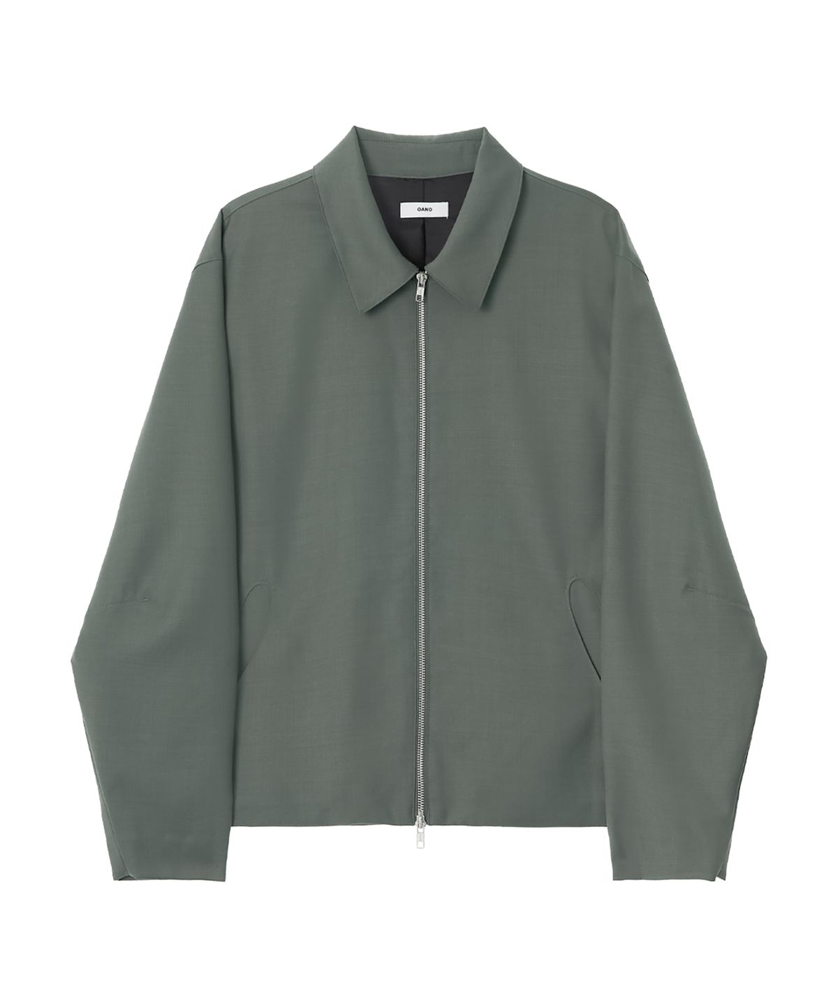 오아노(OANO) WOOL BLEND JACKET / CEMENT GREEN