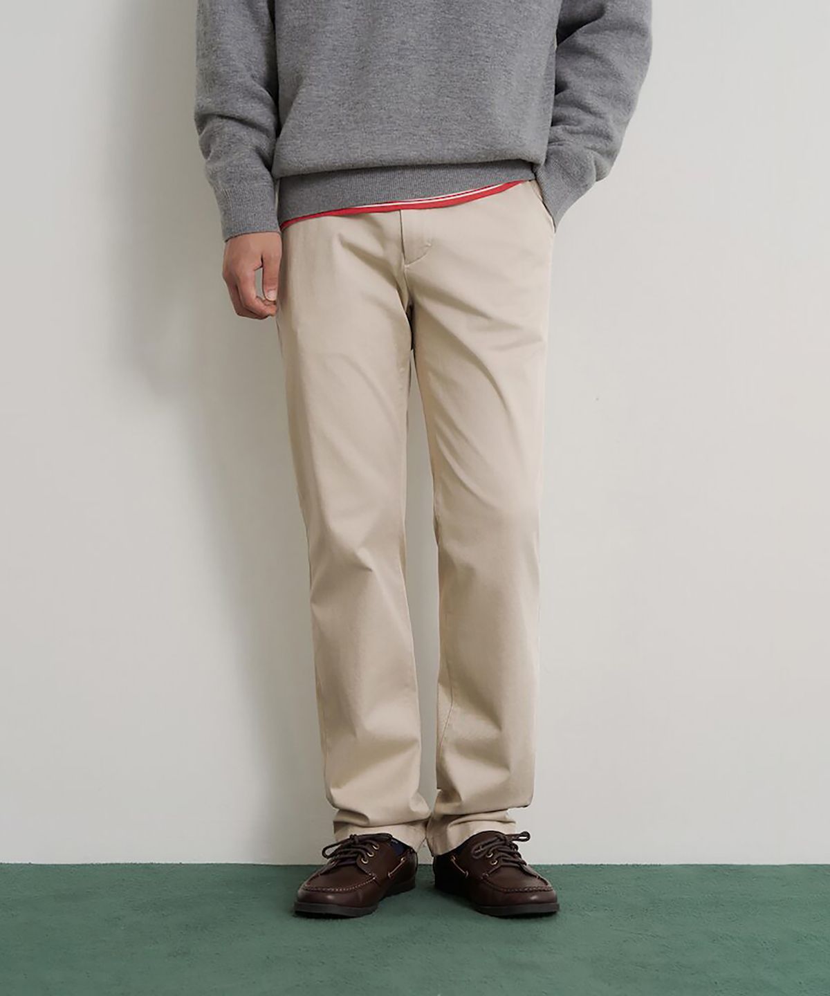 빈폴 멘(BEANPOLE MEN) [Essential] 클래식핏 치노 팬츠  베이지