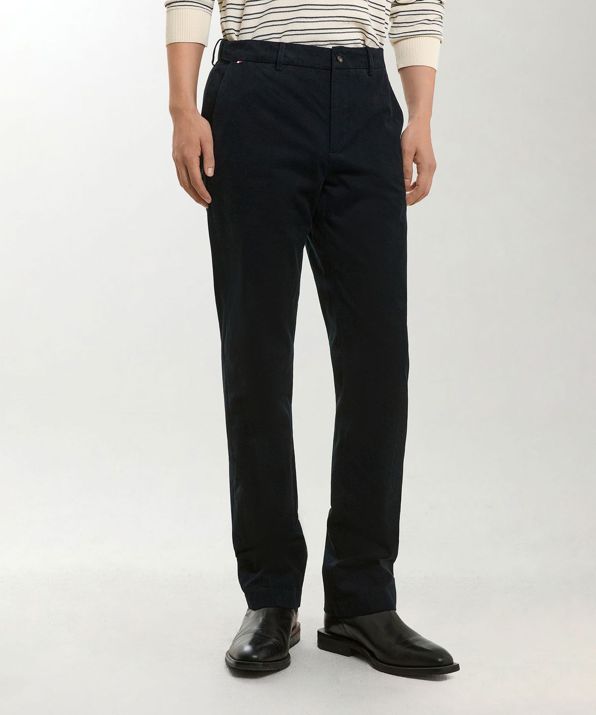 타미힐피거(TOMMY HILFIGER) [Slim straight fit] 덴톤 스트럭처 팬츠 (T12G7WPC741ML1DW5)