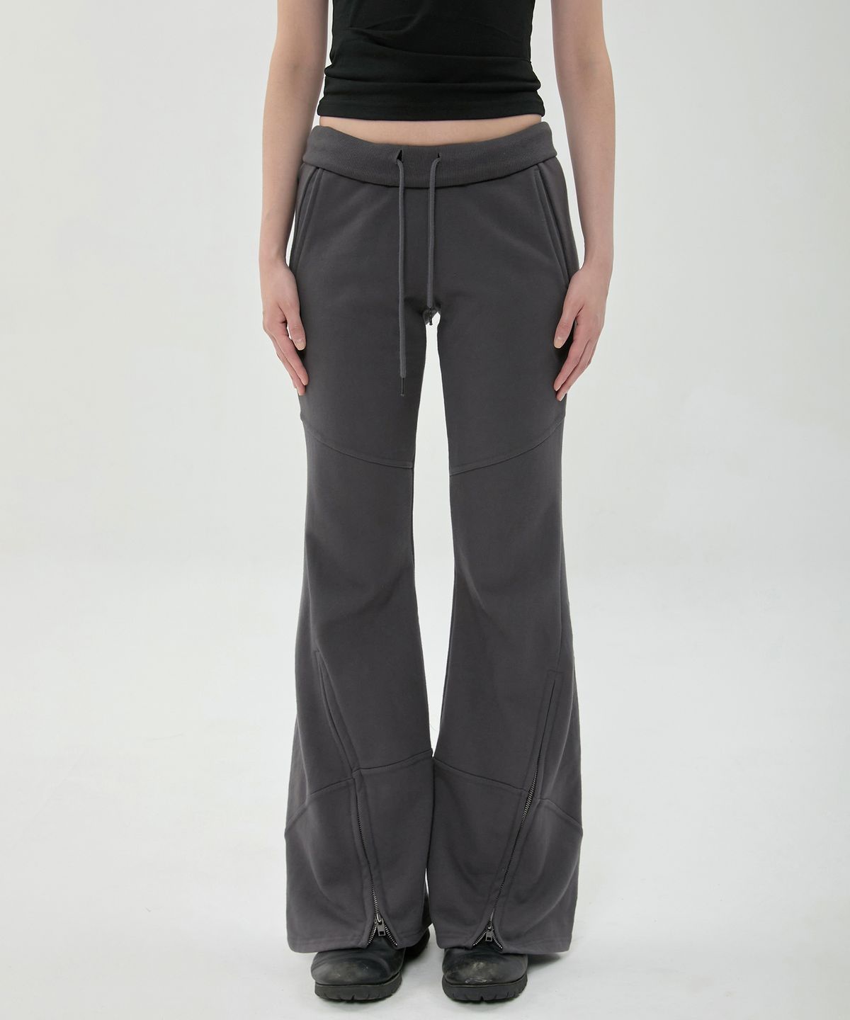 플레어업(FLAREUP) Nana Flared Sweatpants (FL-273_Charcoal)