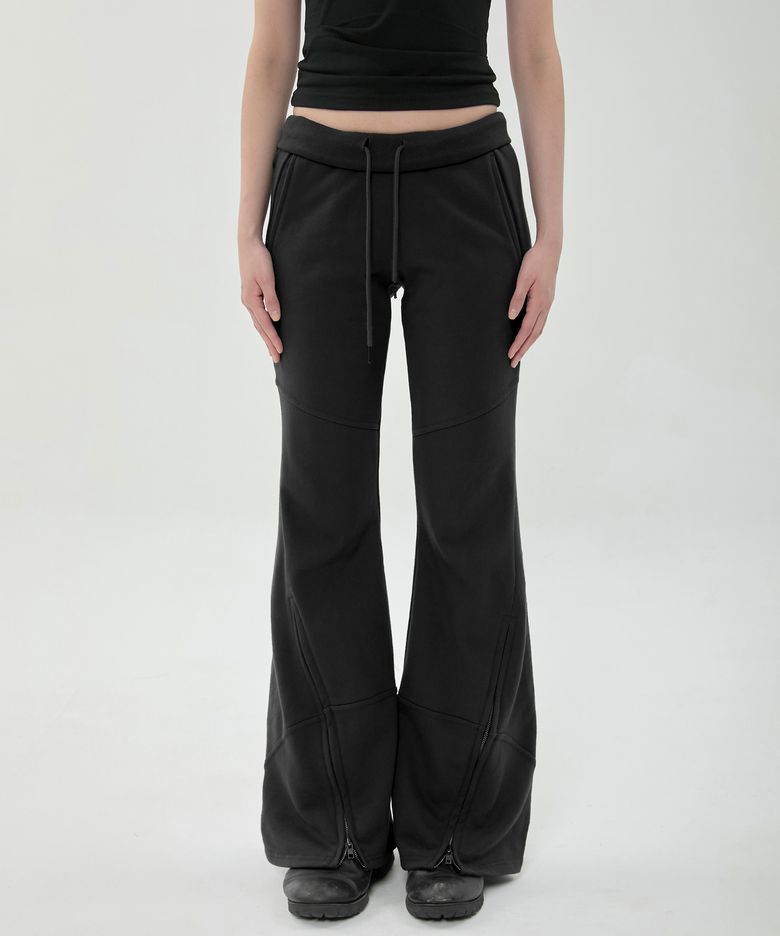 Nana Flared Sweatpants (FL-273_Black)