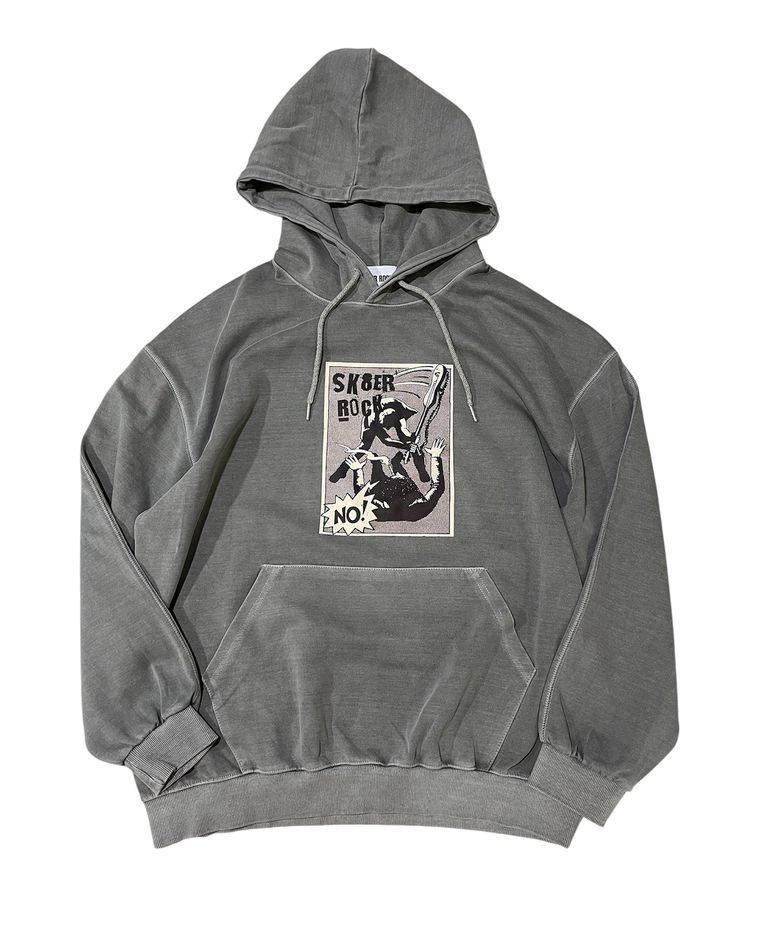 No Control Pigment Sweat Hooide (Gray)