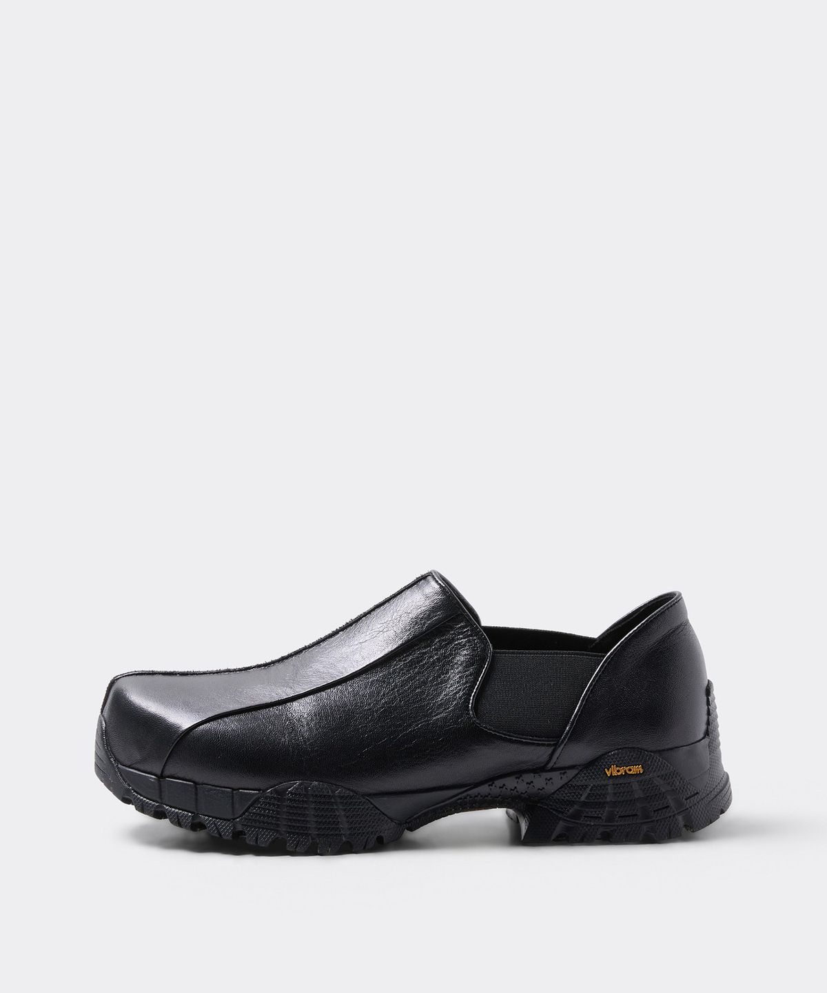 커스텀멜로우(CUSTOMELLOW) [customellow x YOWE] Black Leather Slip On Loafers Uon2 CU4AX26993BKX