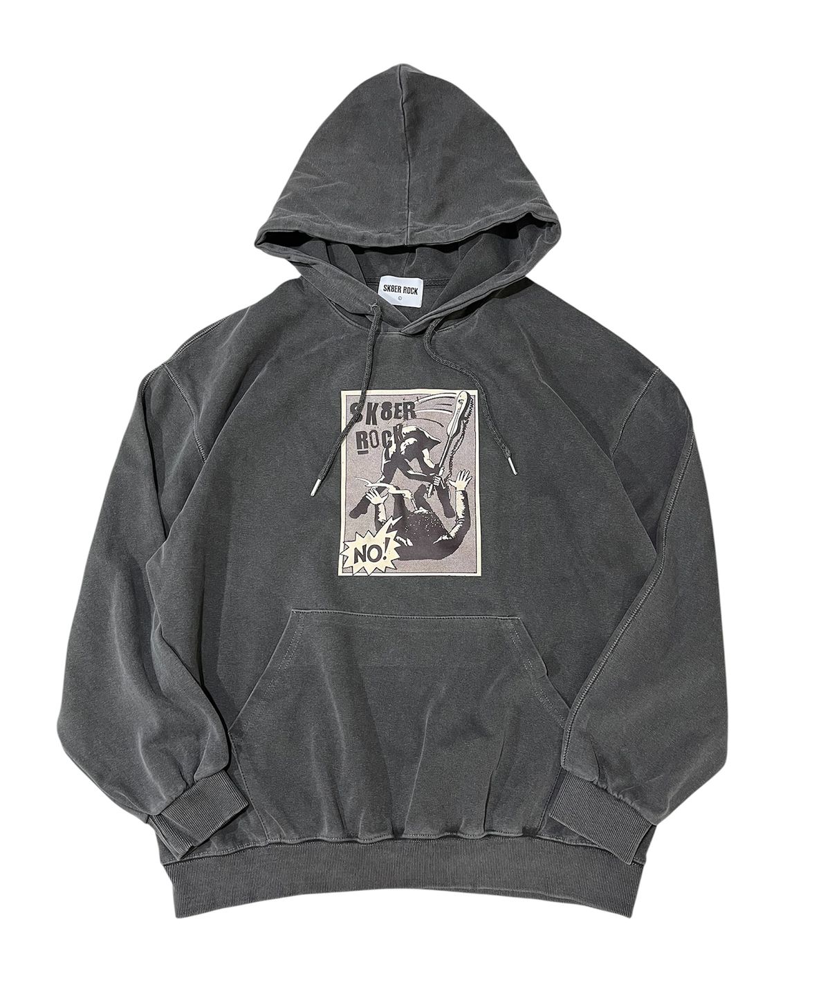 스케이터락(SK8ER ROCK) No Control Pigment Sweat Hooide (charcoal)