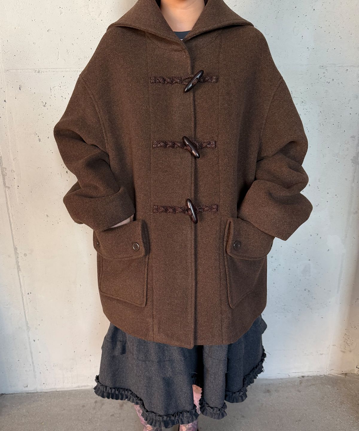 타입서비스(TYPESERVICE) Sailor Duffle Coat [Brown]
