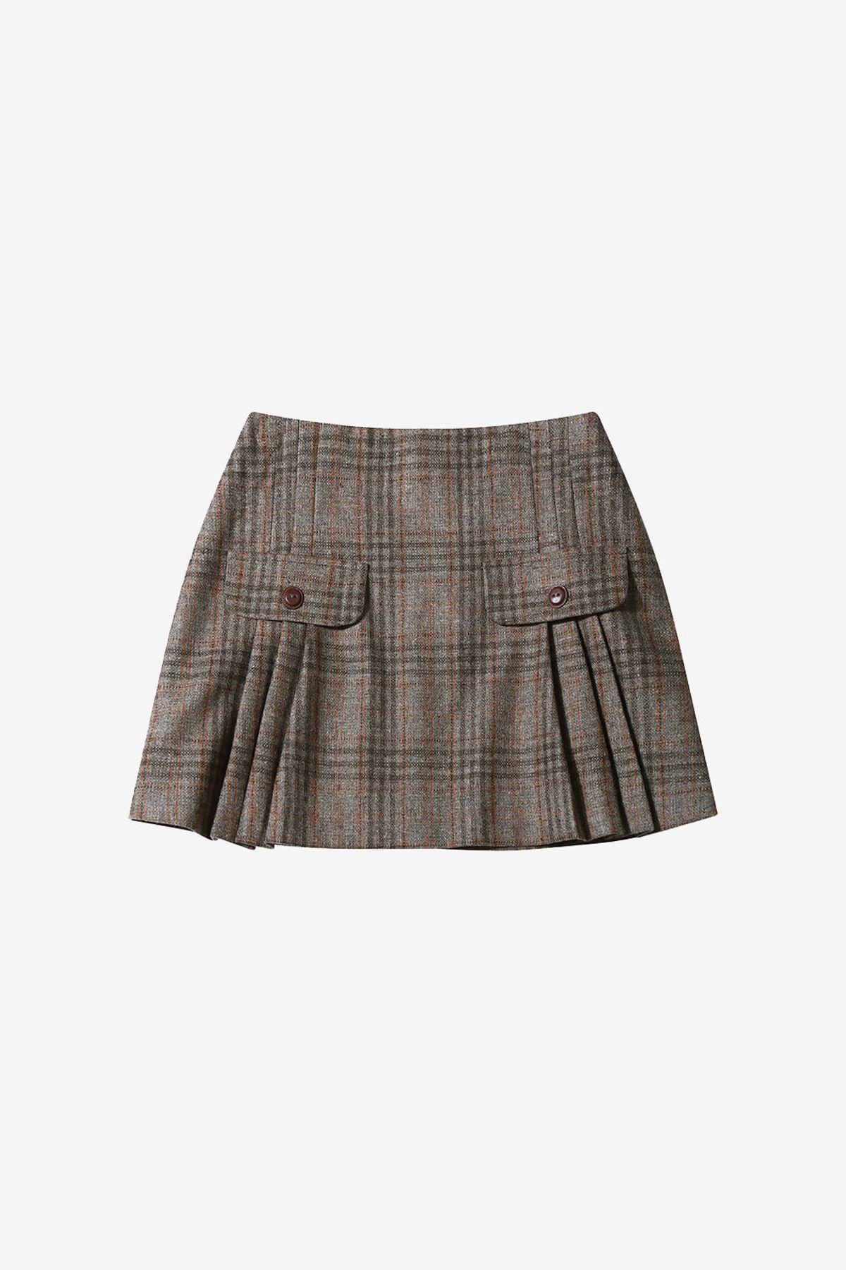 르몽생미셸(LE MONT ST MICHEL) JONVAL-MINI SKIRT_Brown
