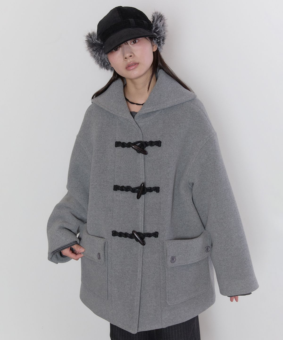 타입서비스(TYPESERVICE) Sailor Duffle Coat [Gray]