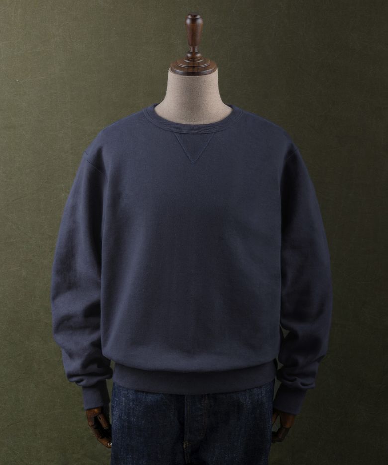 JAPANESE URAKE JERSEY TUBULAR SWEAT_VINTAGE NAVY