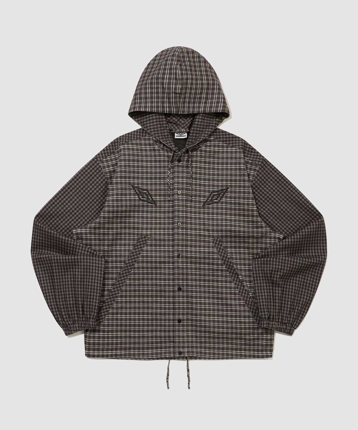 엄브로(UMBRO) [UMB X SLAM JAM] 더블 체크 자켓 브라운 UR311OJK91