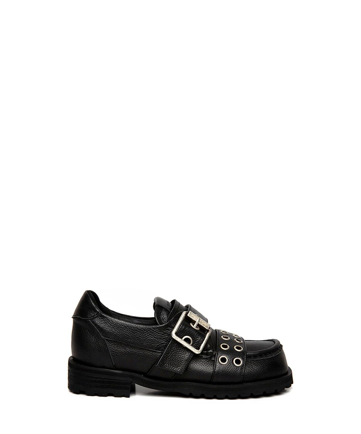 쓰리투에이티(THREE TO EIGHTY) BLAIR BUCKLE LOAFER BLACK