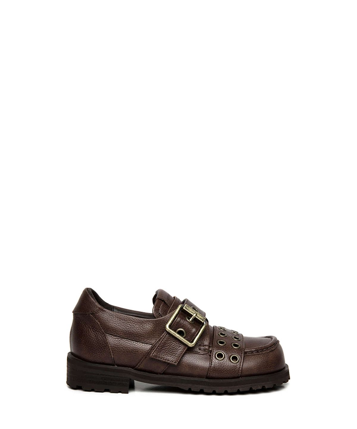 쓰리투에이티(THREE TO EIGHTY) BLAIR BUCKLE LOAFER BROWN