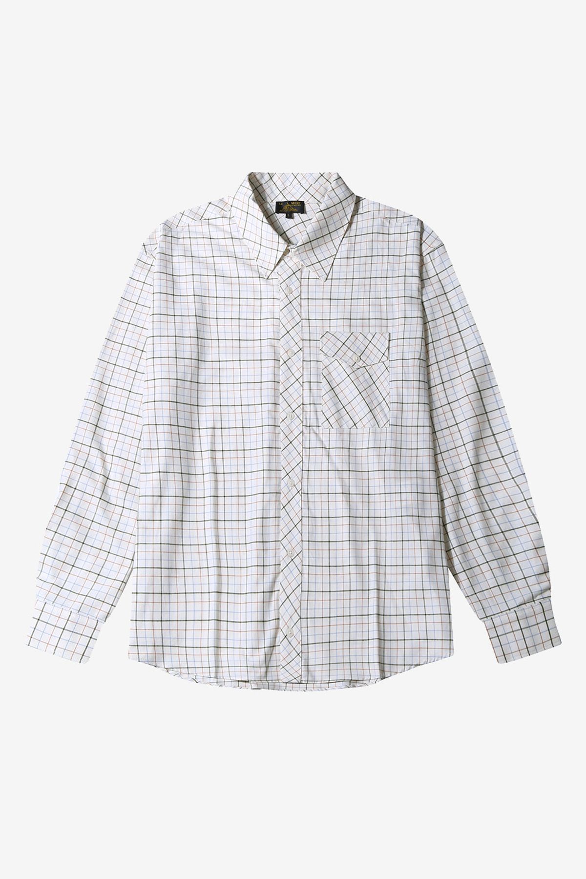 르몽생미셸(LE MONT ST MICHEL) CORNIL-CHECKED OVERSHIRT_White