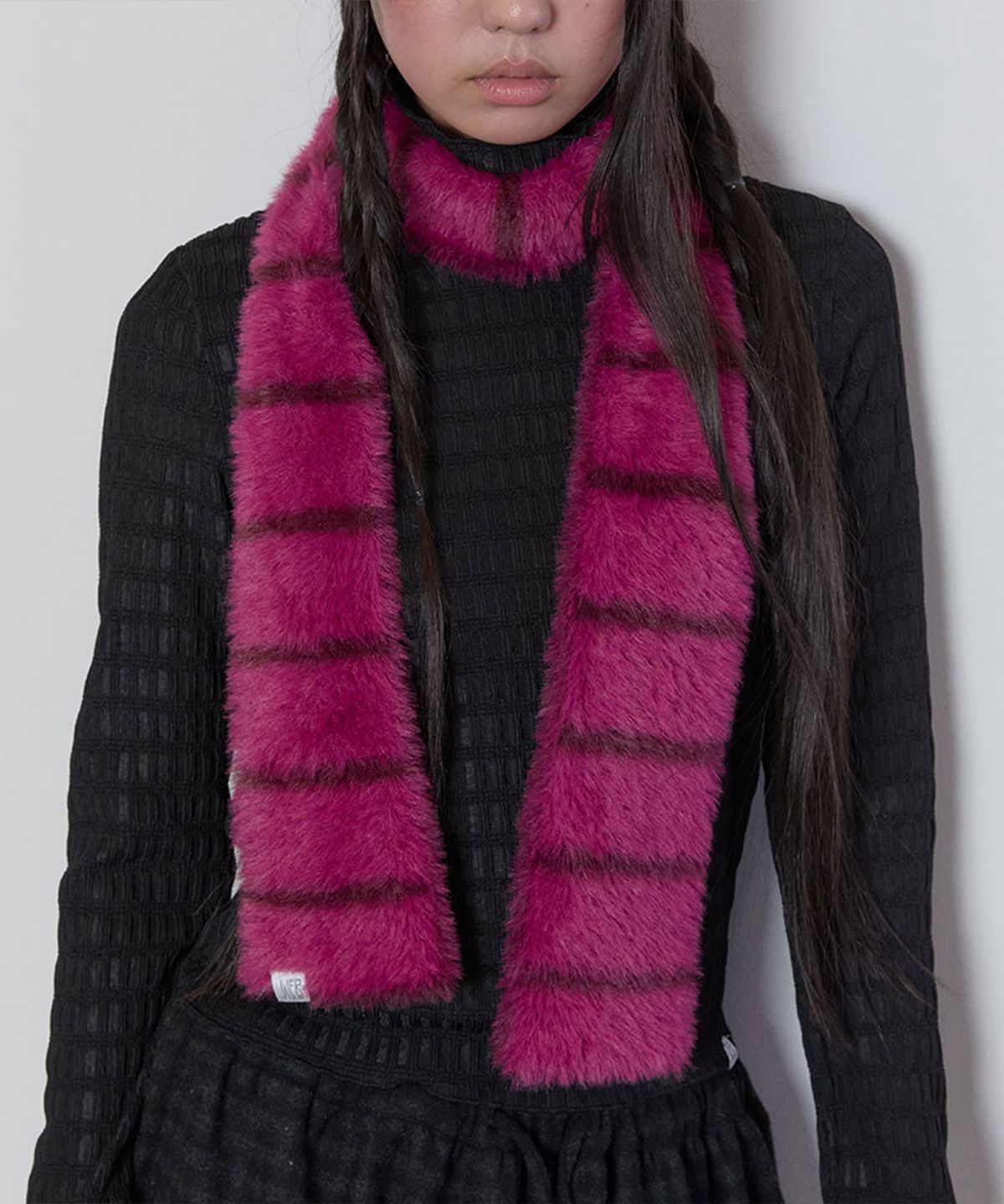 타입서비스(TYPESERVICE) Brushed Reversible Scarf [Wine]