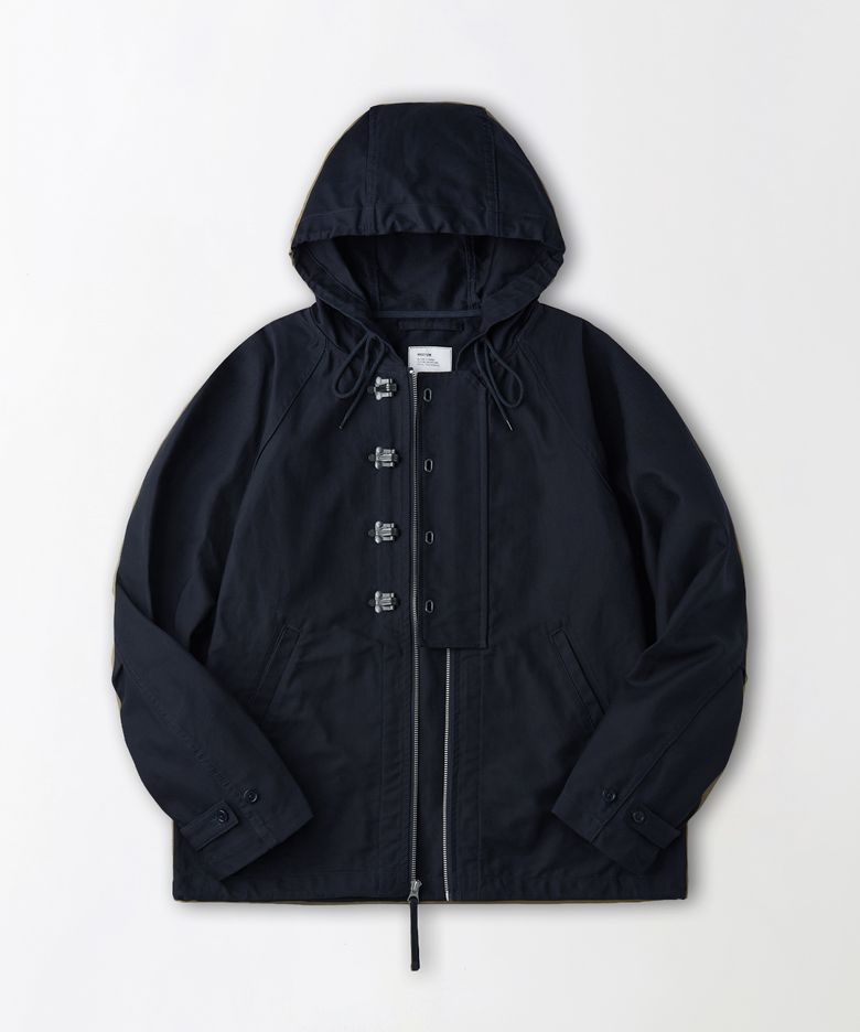 JUNGLE CLOTH DECK HOOD JACKET_NAVY