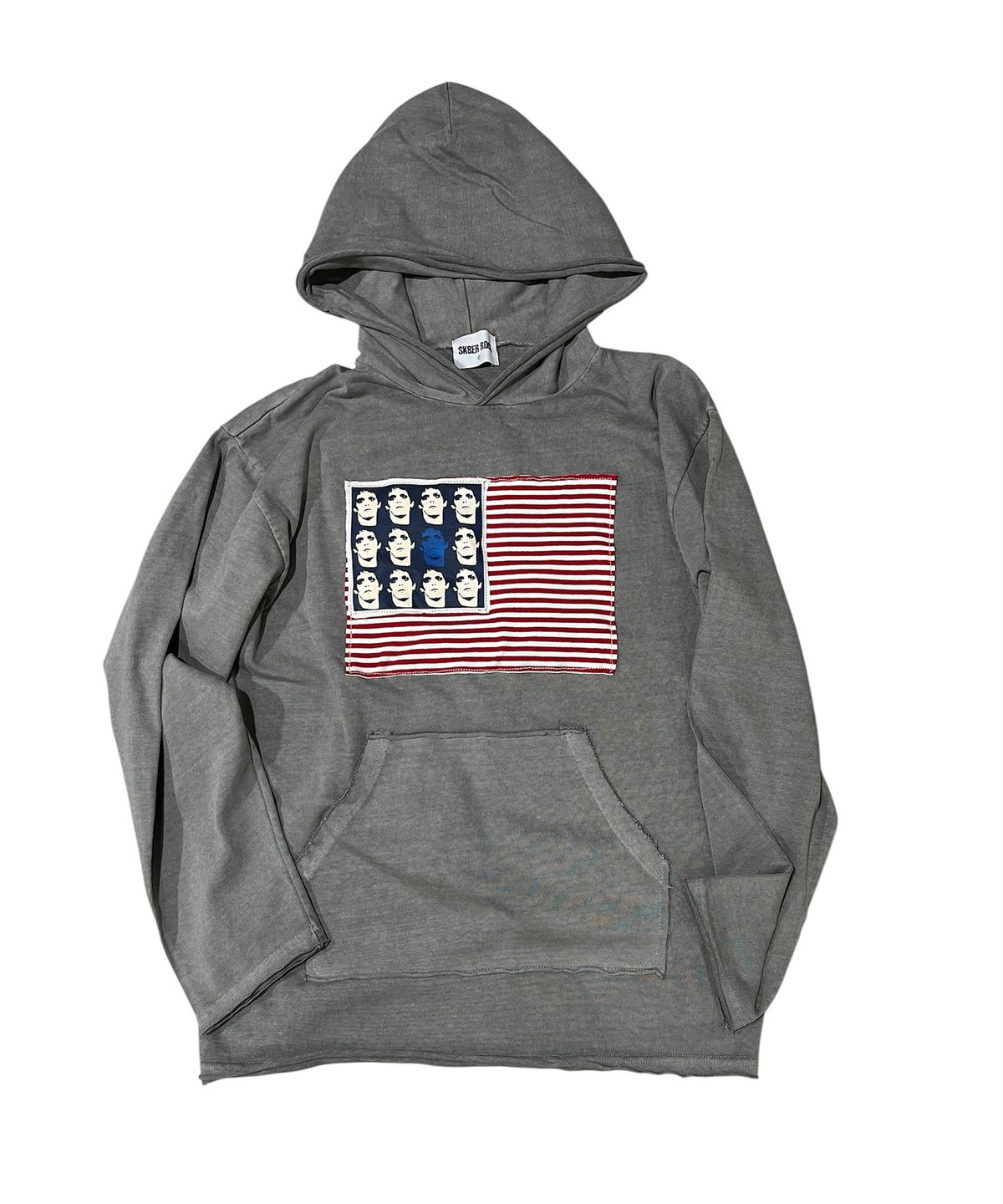 스케이터락(SK8ER ROCK) Rebel Flag Pigment Sweat Hoodie (Gray)