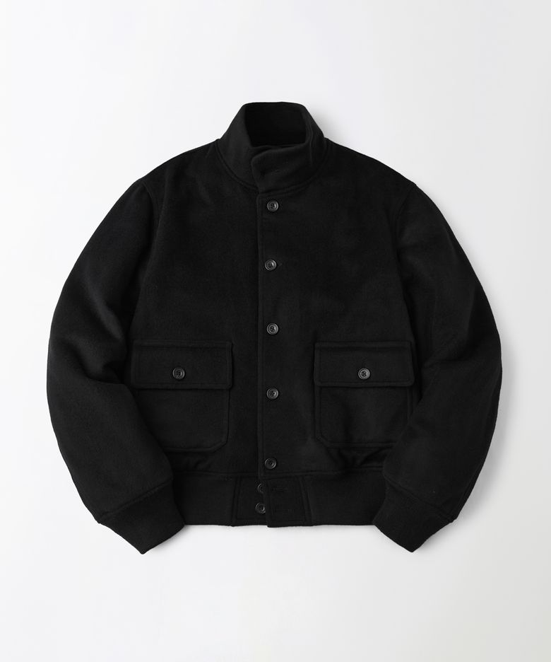 WOOL A-1 JACKET_BLACK