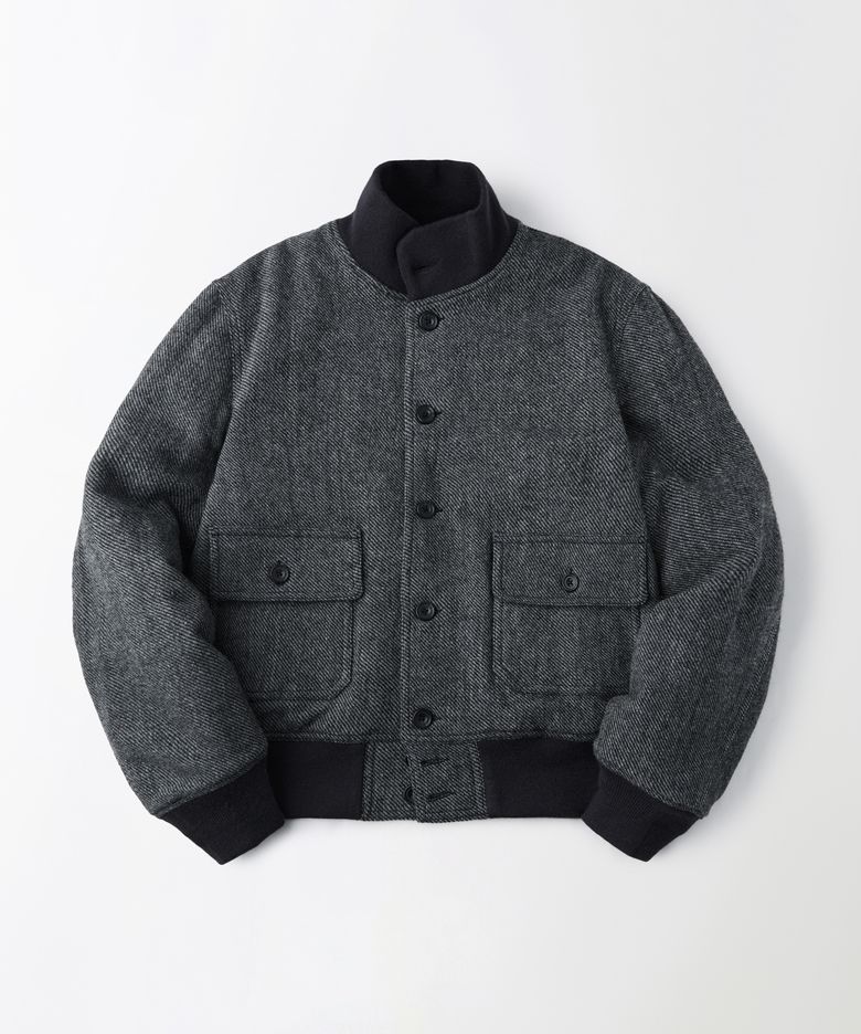 WOOL A-1 JACKET_CHARCOAL
