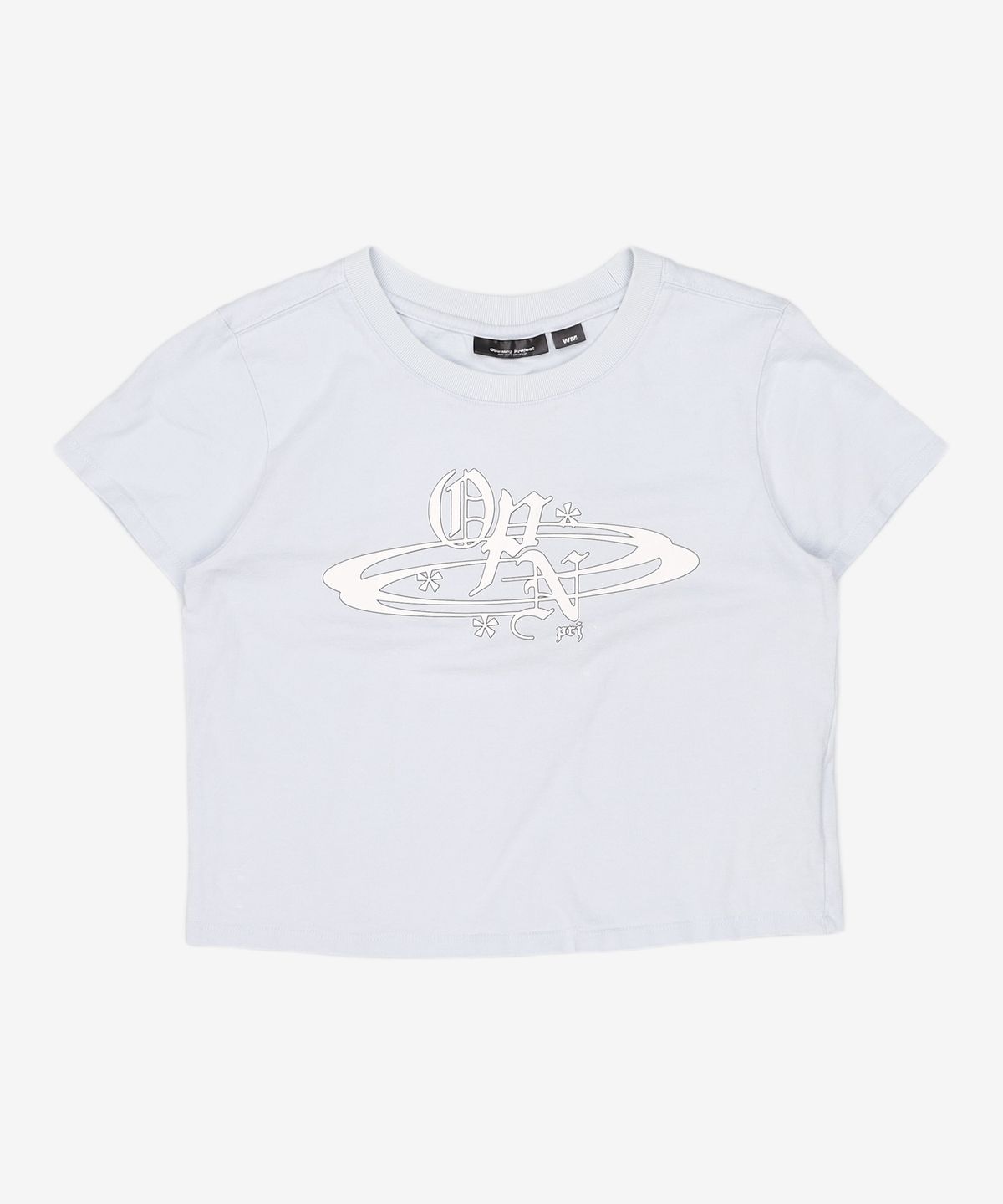 오프닝프로젝트(OPENING PROJECT) W Cropped OPN Half T Shirt - Sky Blue M