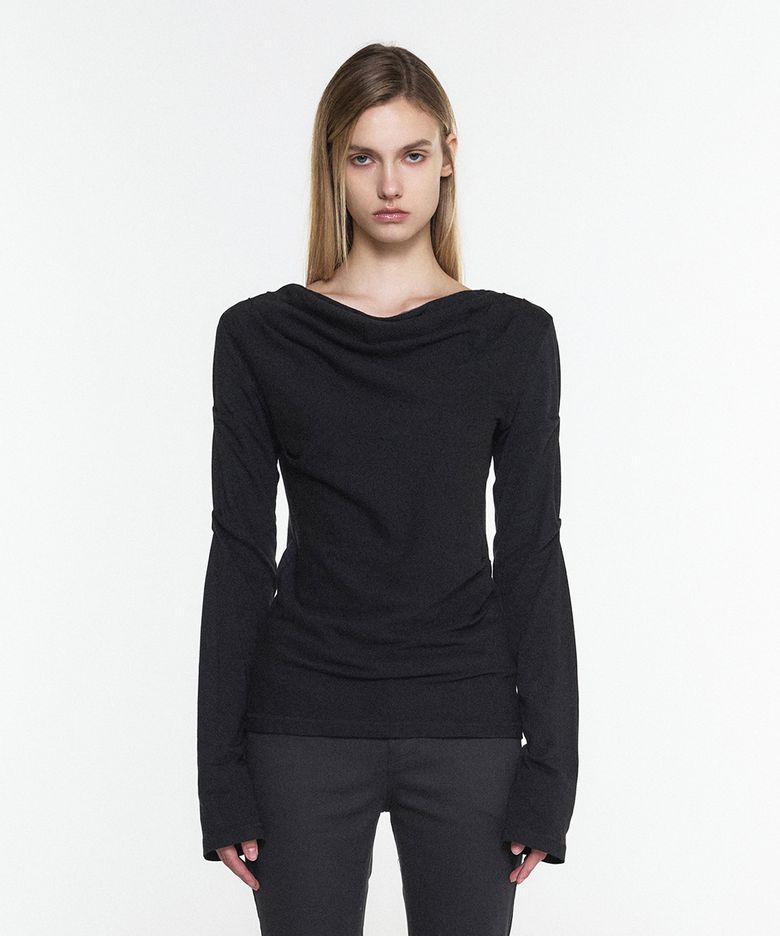 DRAPE REVERSIBLE SLEEVES BLACK