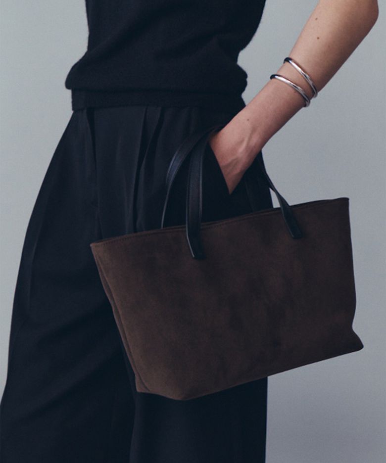 노바 스웨이드 토트백 Nova Suede Tote Bag_Dark Olive